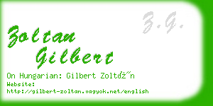 zoltan gilbert business card